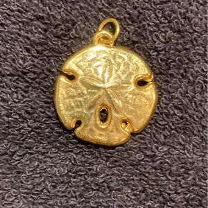 Gorgeous gold Sandollar pendant